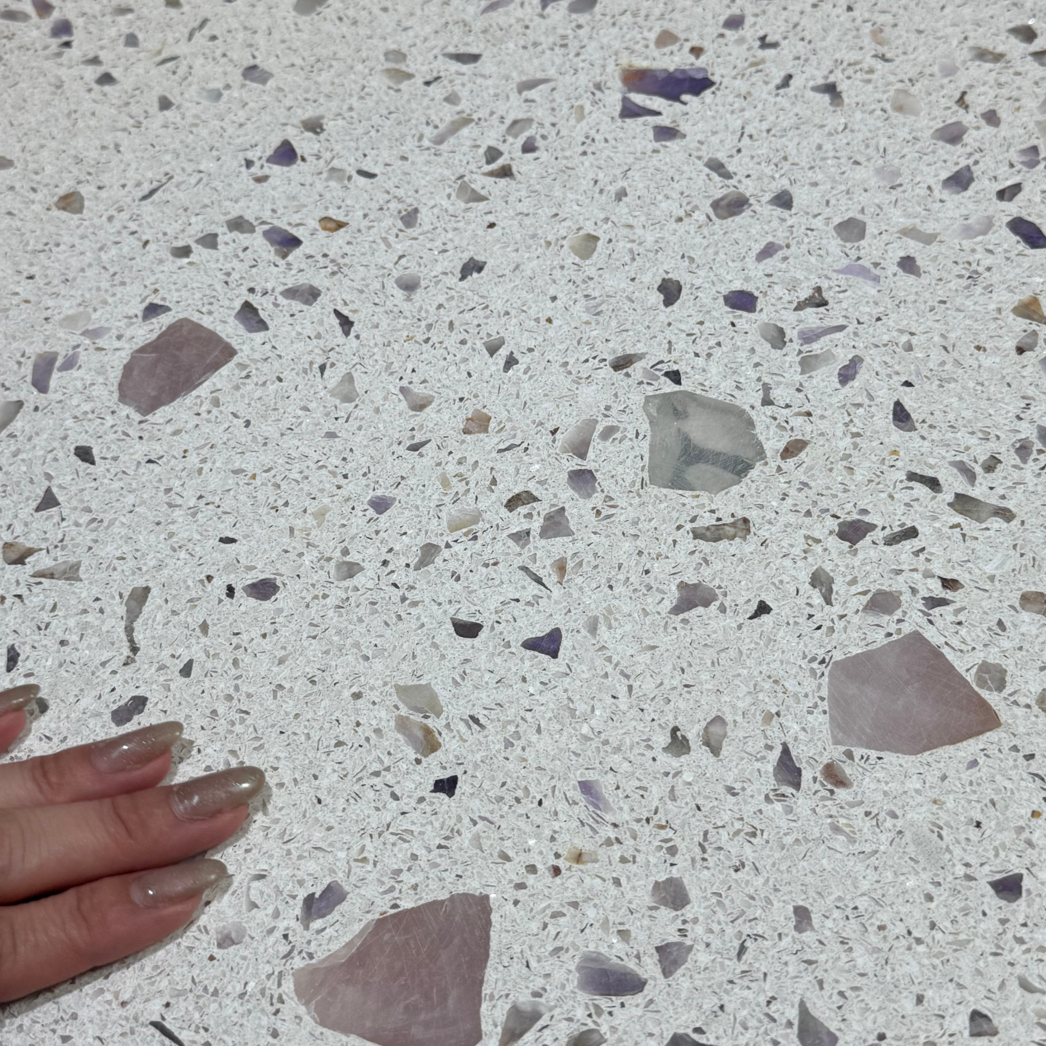 ビールストーン BEAL STONE 天然石 サイドテーブル 丸 幅45cm Ant13