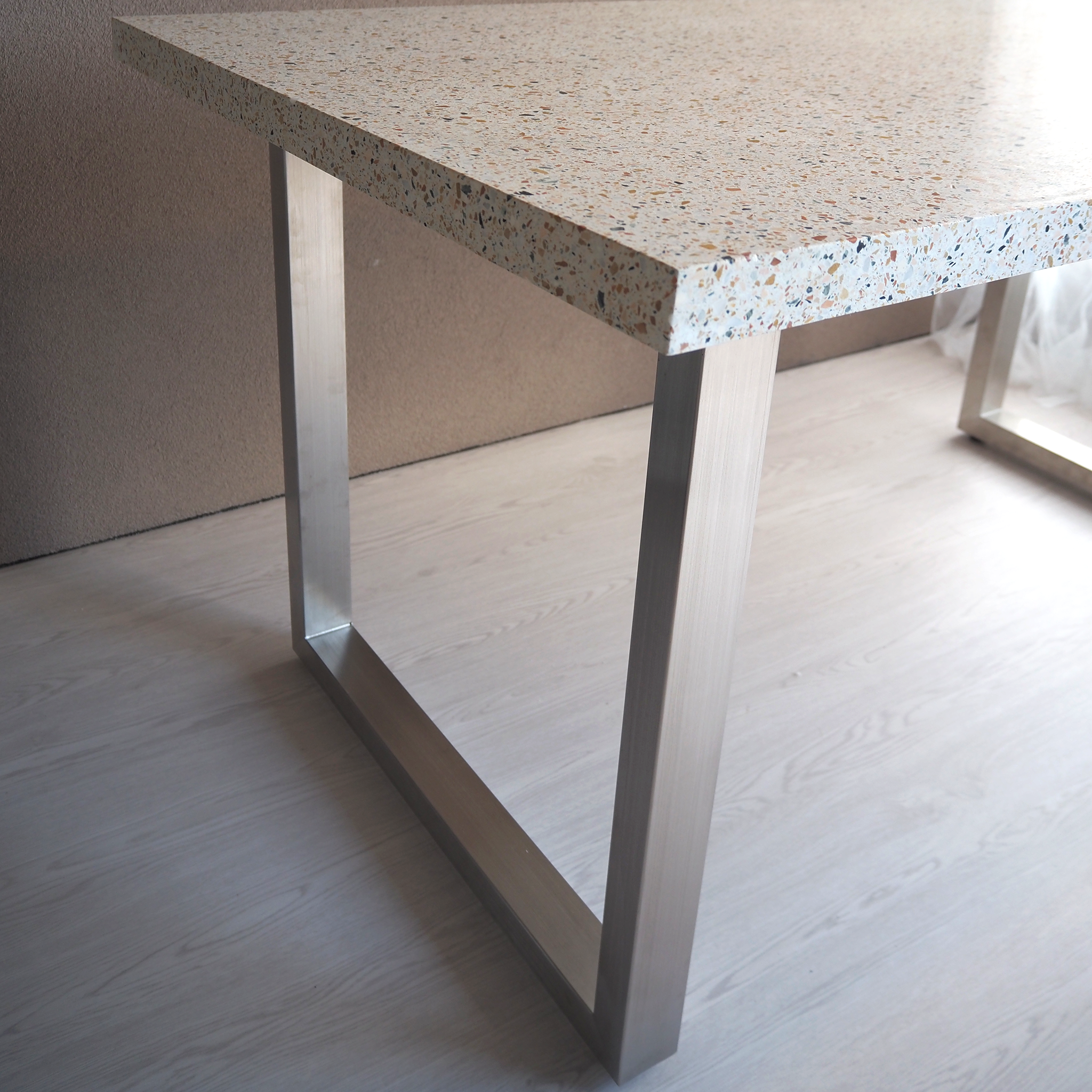 【あきの家づくりコラボ商品】　ダイニングテーブル/ビールストーン/petit Ant02 /150cm×80cm高さ71cm/フルオーダー可能