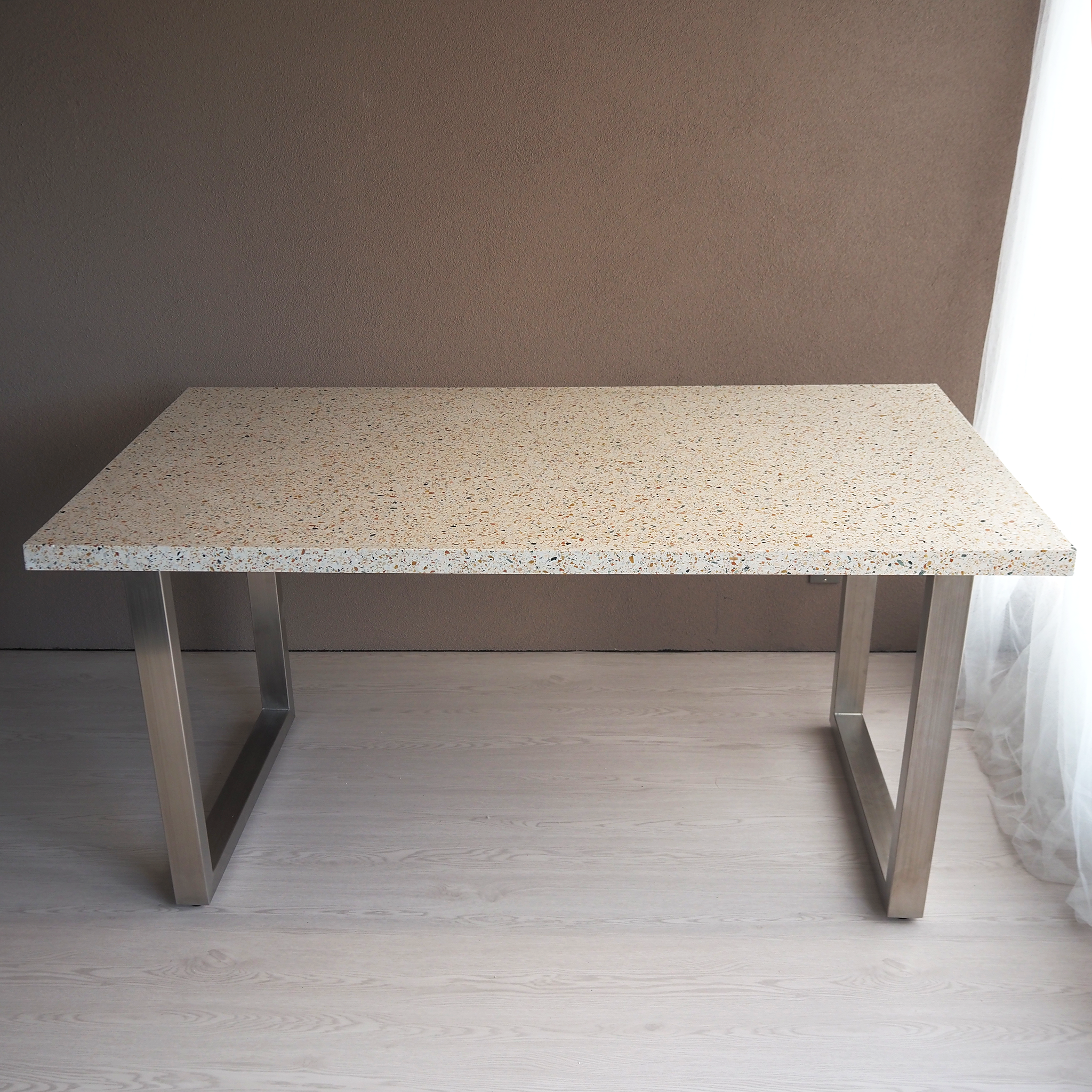 【あきの家づくりコラボ商品】　ダイニングテーブル/ビールストーン/petit Ant02 /150cm×80cm高さ71cm/フルオーダー可能